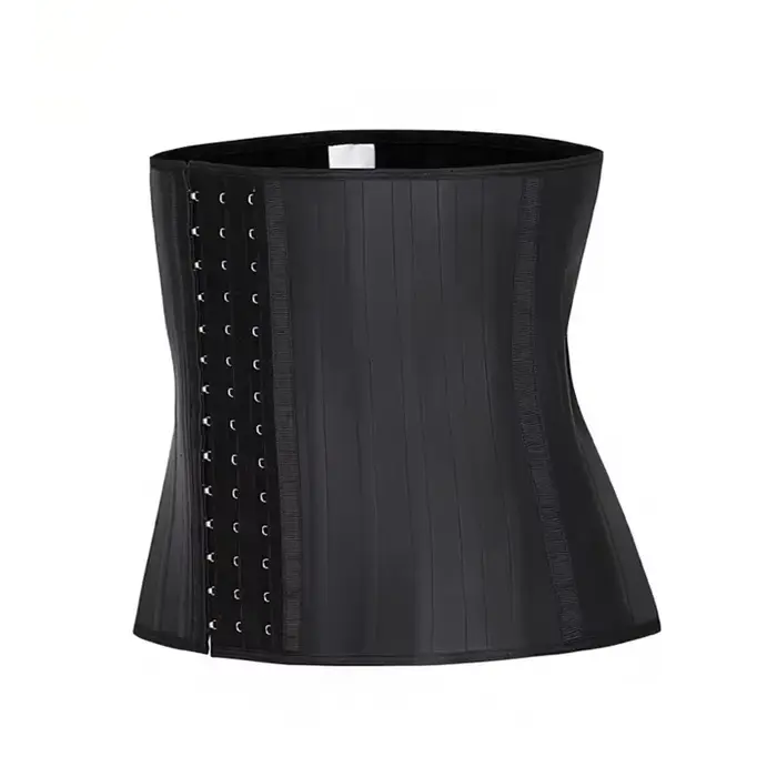 Corset de sport en latex pour hommes et femmes, gaine amincissante, ceinture en caoutchouc, vêtement sculptant le corps, 25 baleines en acier, sous-vêtement pour activités sportives et fitness