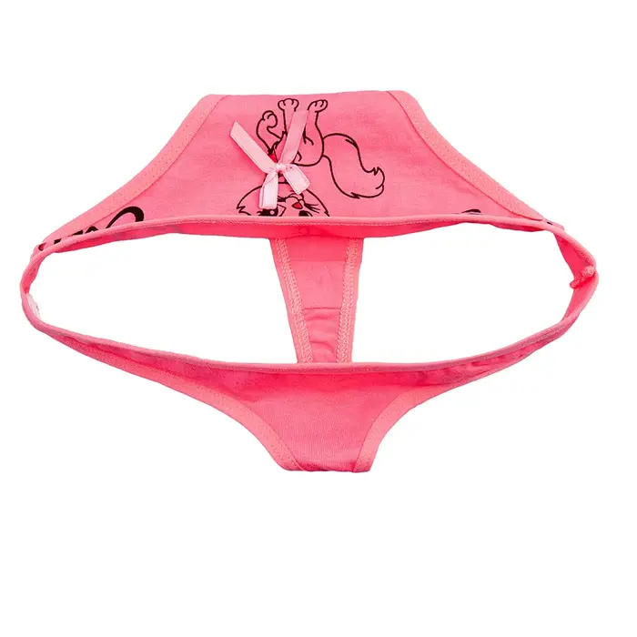VAŠEEGINA bavlnené dámske nohavičky spodná bielizeň žabky a G struny Roztomilé Kawaii nohavičky Tanga dámske spodná bielizeň nohavičky pre dámy 5 kusov / set