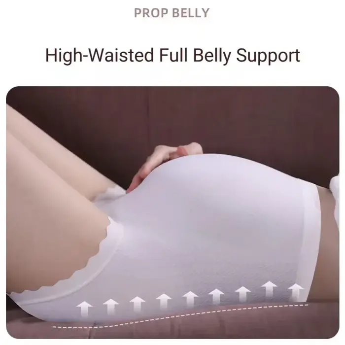 Dámske vysoký pás Moonbiffy bavlnené polyesterové spodné prádlo s brušnej podpory pre všetky príležitosti