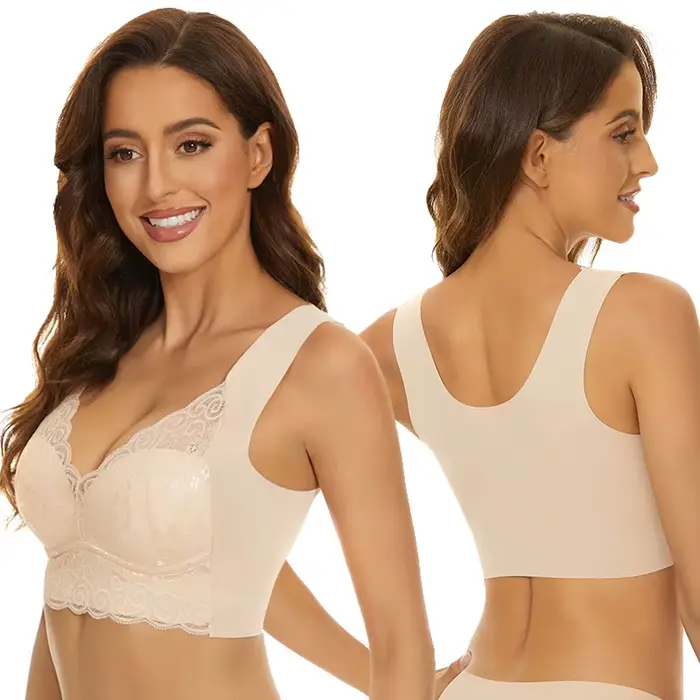 Dámske podprsenky spodná bielizeň veľké veľkosti M-5XL bezdrôtová podprsenka letné bezdrôtové bralette push up sexy čipky podprsenka s polstrovaním