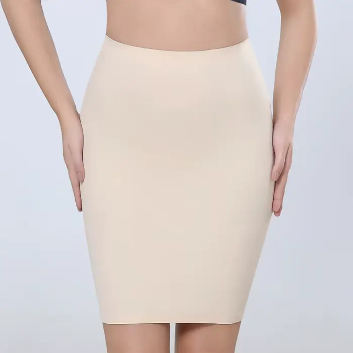 Sous-jupe fendue fermée jetting pour femme anti-exposition sous-vetements taille haute féminité élégance protection confort mouvement