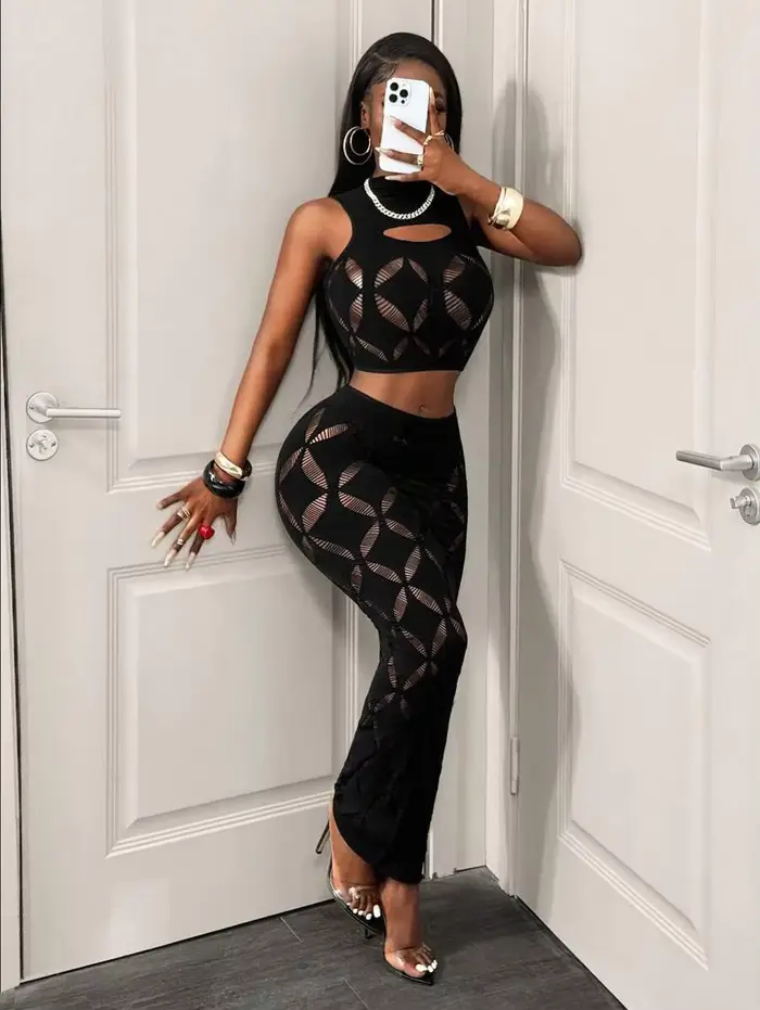 FHSEER Sexy dvojdielny set pre ženy vo veľkých veľkostiach