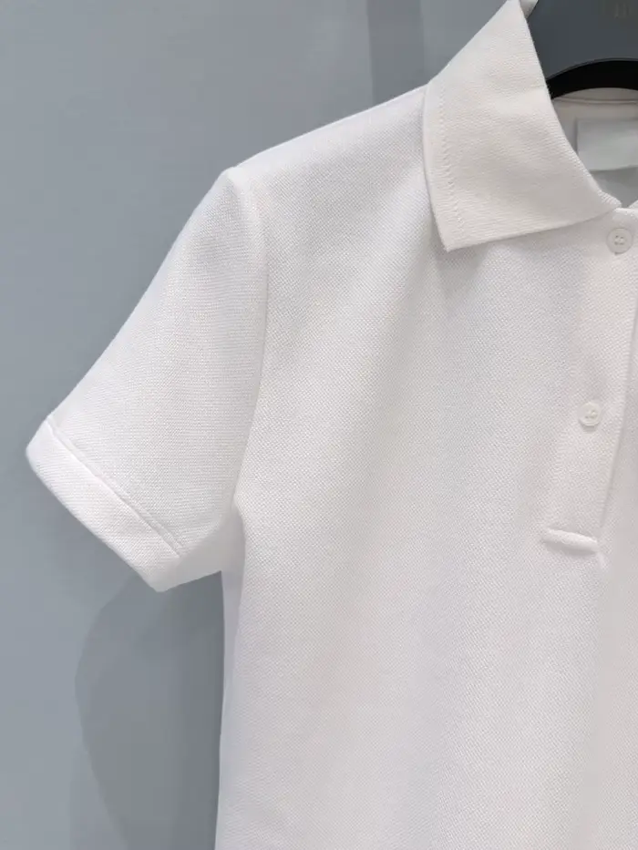 Dámske biele bavlnené polo slim