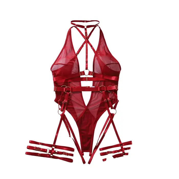 Sexy erotický set v tenkej čipke pre ženy spodná bielizeň priehľadný kombinéza klubový outfit spodná bielizeň sexy kostýmy