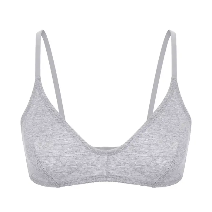 Varsbaby-Soutien-gorge sans doublure en coton pour femme, bralette de sport, sans fil, sexy, simple,