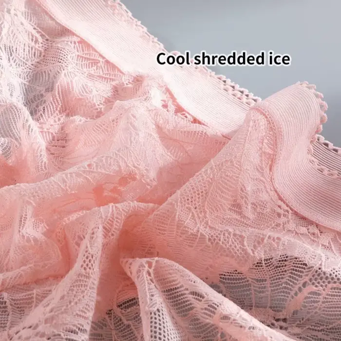 Čipkované sexy nohavičky bez švíkov Ice priesvitné nízke pásy pre ženy S-XL