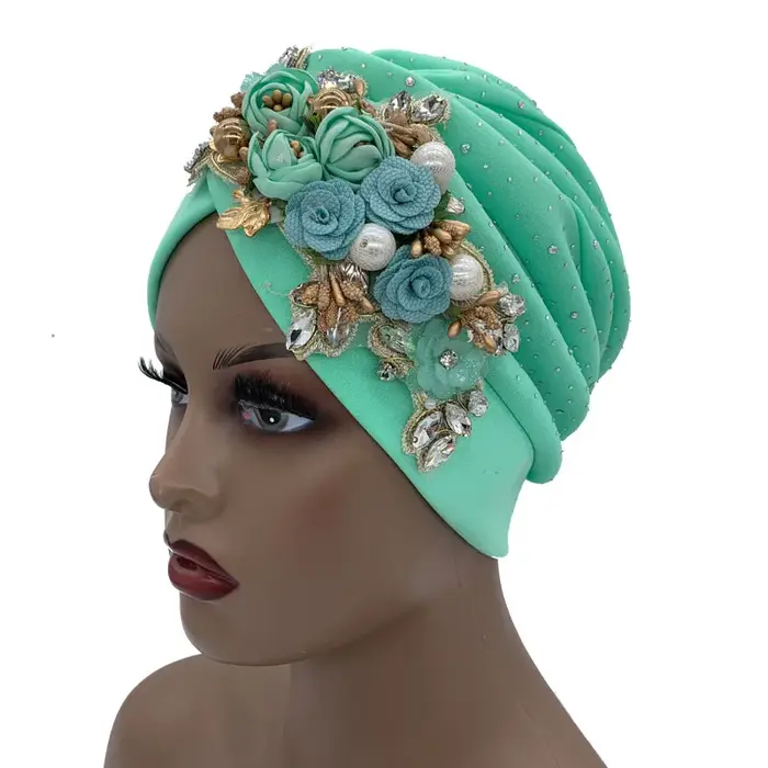 Nový trblietavý africký turban pre ženy