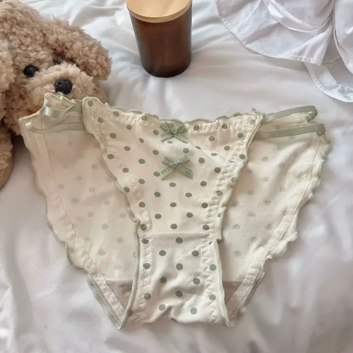 modálne polka dot nohavičky s roztomilým lukom a elastickými popruhmi – mäkké a pohodlné pre ženy a dievčatá