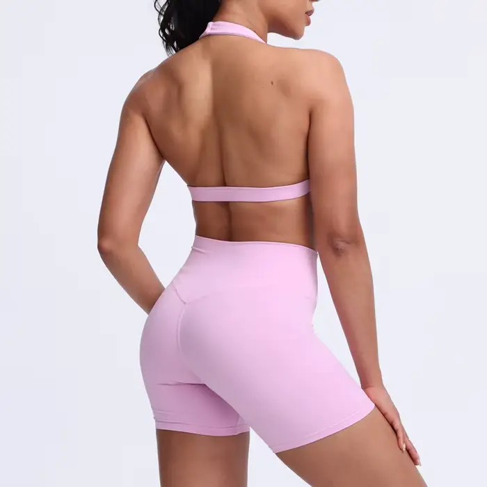 DIAS FIT JOY - Jóga podprsenka na nosenie okolo krku, pocit holej pokožky, pre beh, fitness, cyklistiku - Priedušná a pohodlná športová podprsenka pre ženy