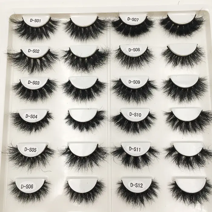 RED SIREN – Cils en vison véritable doux et naturel, maquillage 3D, pelucheux