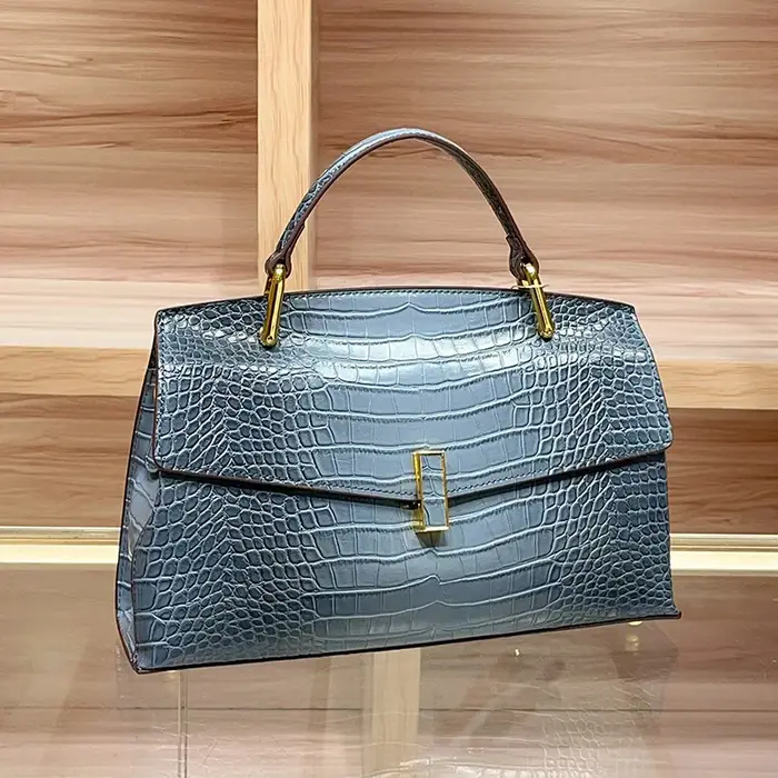 Sac à main classique en cuir pour femme, sac à bandoulière de luxe de créateur, grande capacité, élé