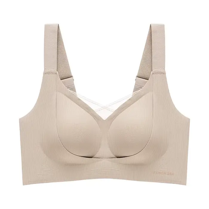 Soutien-gorge fin à armatures pour femme, anti-affaissement, design plissé et froncé, accessoire de 