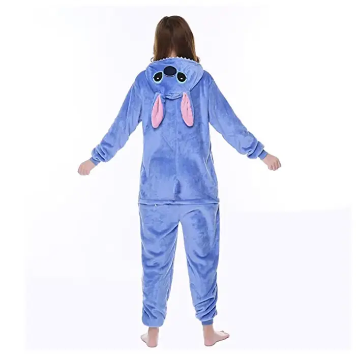 Lilo dot Cosplay Ženy obleky Kigurumi pyžamo roztomilé dot dieťa s kapucňou nočné oblečenie Halloween dospelí oblečenie