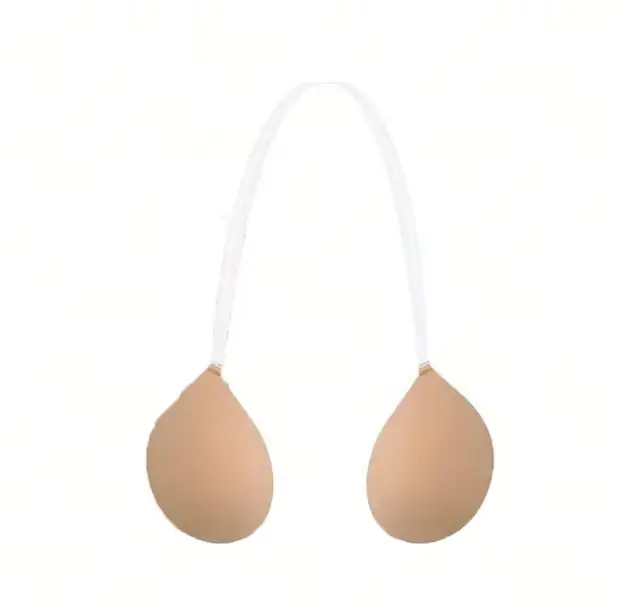 Soutien-gorge collant pour femmes, dos nu, robe de mariée, plongeant en Silicone, col en U profond, 