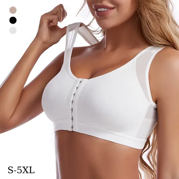 Dámske predné uzavretie Corrector pozíciu výťah podprsenka kríž späť push up spodná bielizeň nárazuvzdorné športové podpora Fitness vesta podprsenky S-5XL