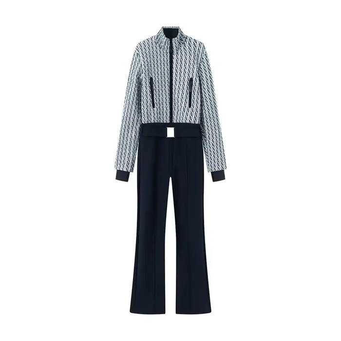 Combinaison matelassée tendance à la mode, nouvelle arrivée printemps 2026, patchwork matelassé, cei