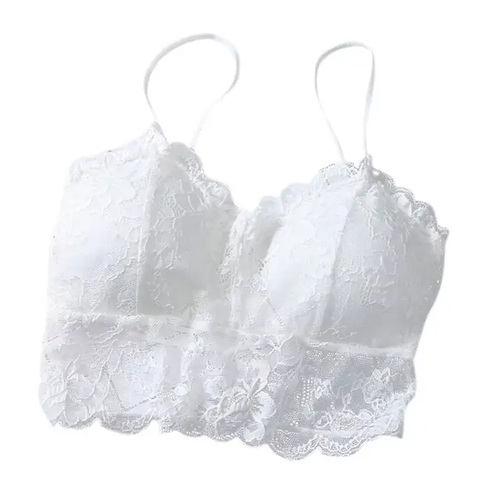 Letné ženy čipky Top Sexy slnko bez rukávov pevné topy nevystužené Bralette podprsenka Bustier zips späť klub Bolero Tank veľkosť zadarmo spodná bielizeň