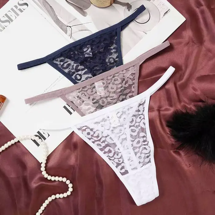 Ženy Sexy nízky pás čipka priehľadná G-string žena vyprázdniť string priedušná spodná bielizeň tangá