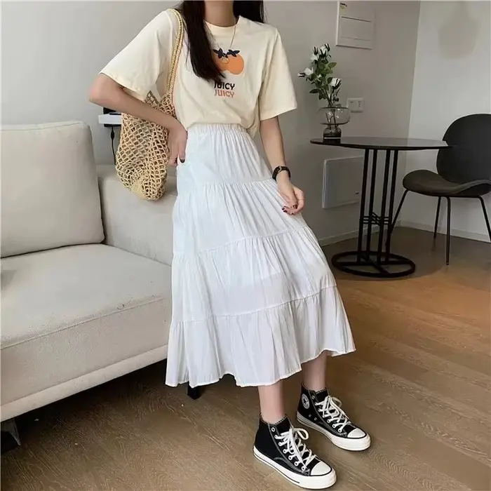 Robe vintage femme polyester mi-mollet coupe régulière silhouette une ligne décoration étagée occassions spéciales cérémonies mariages galas