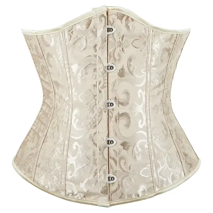 Vintage podprsienkový korzet pre ženy gotický žakárový plastový kostice basque telo tvarovač formovač pásu bustier