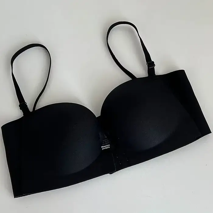 Soutien-gorge invisible sans bretelles, fond de teint liquide invisible, double boucle avant, dos él