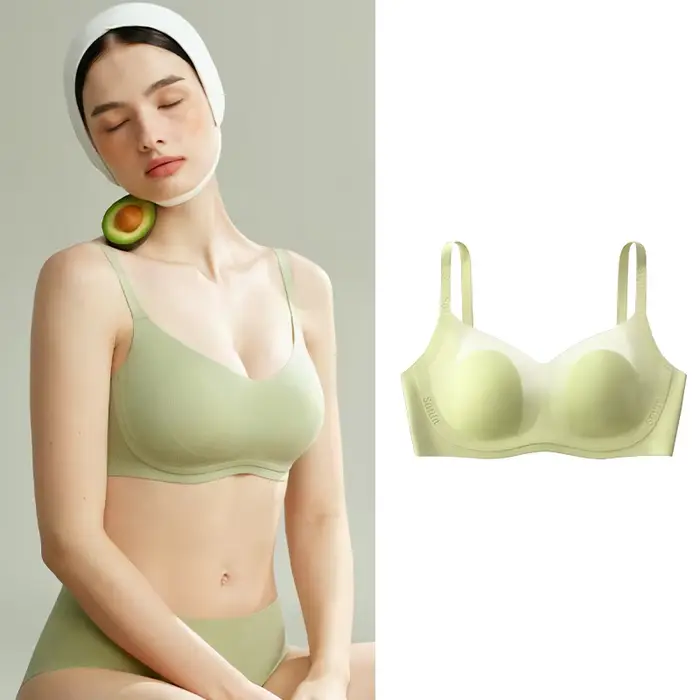 SUJIIN podprsenka bez drátů pro velká prsa ženy Push-Up plné pokrytí