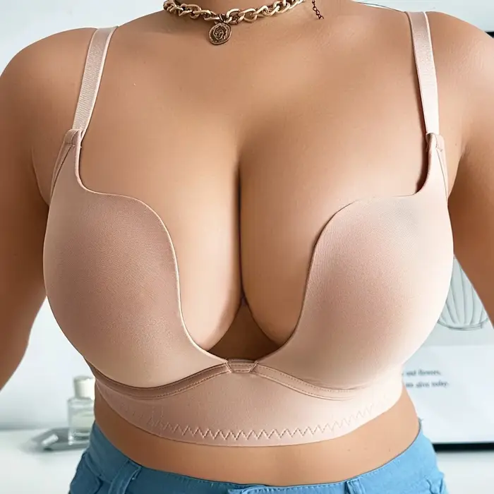 Soutien-gorge en coton polyester solide trois quarts tasse tricoté pour femmes avec système de maintien idéal pour toutes les occasions