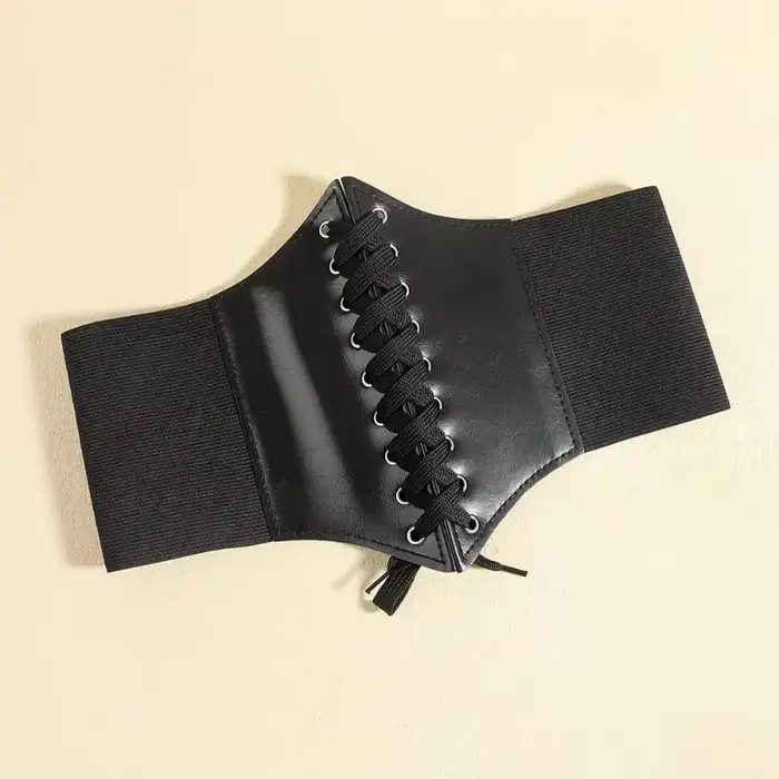 Široký koženkový korzet pre ženy, zoštíhľujúci opasok, vyčnievajúce telo, elastický, tesný, vysoký pás pre 03 / Wear, móda