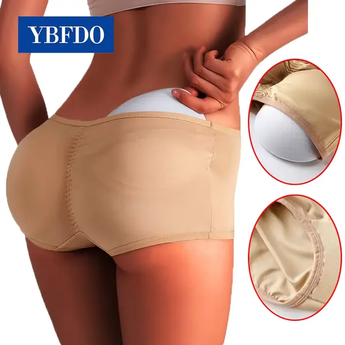 YBFDO Sexy falošný zadok tvarovače nohavičky pre ženy Lingerie spodná bielizeň Push Up vypchaté šortky tučný