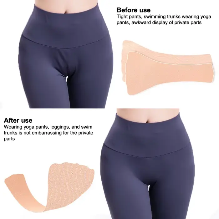 NOVÉ opakovane použiteľné neviditeľné bez stopy lepidlo Camel Toe korektor pre ženy legíny plavky športové oblečenie vodotesný kryt Pad