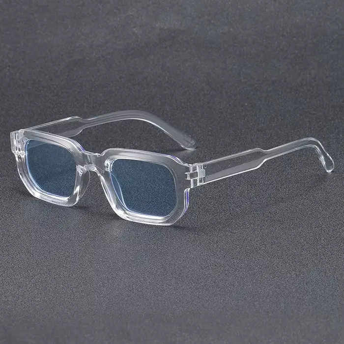 4pcsNew hommes Vintage Rectangle cadre lunettes de soleil mode rétro lunettes de soleil marque de lu