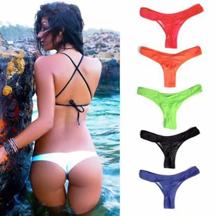 Plisovaný bikini v tvare T