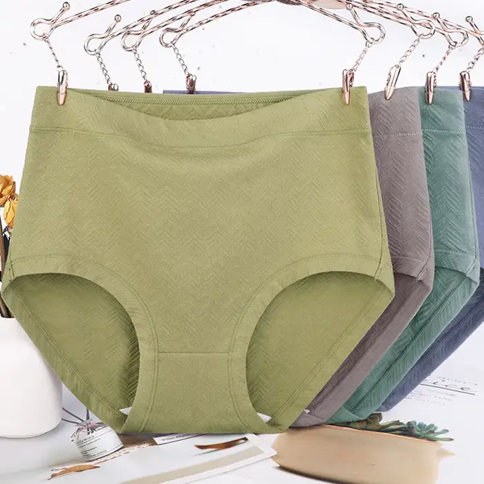 Plus veľkosť Dámske spodné prádlo vysoký pás spodná bielizeň pohodlné priedušné nohavičky Špeciálna ponuka nohavičky XL 2XL 3XL 4XL 5XL 6XL
