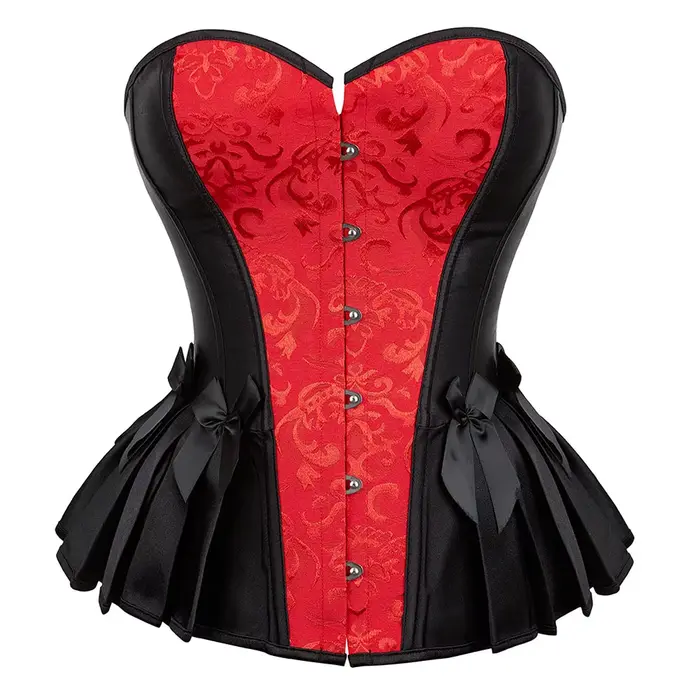 Corset victorien Renaissance Sexy Bustier femmes surbuste Lingerie gothique Vintage Satin Jacquard Corsets Burlesque Costumes
