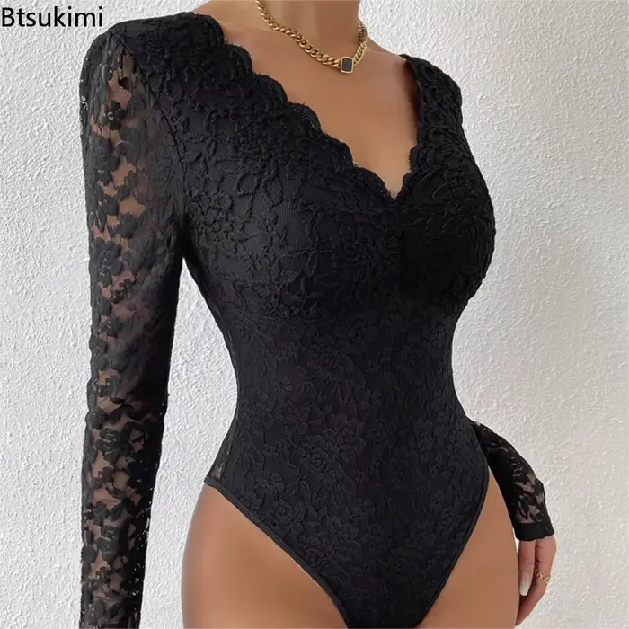 Dámske elegantné kvetinové čipky tvarovanie body Sexy vrúbkované Trim V krku chudnutie telo Shaper štíhly nočný klub strana trikot topy