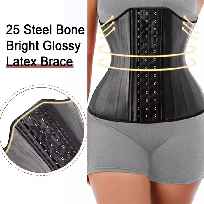 body Shaper pre ženy s 25 latexovými oceľovými rámami na zdokonalenie siluety a brucha na podporu a pohodlie pri zvláštnych príležitostiach