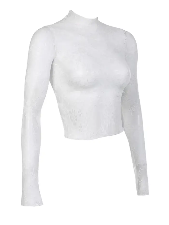 Sexy čipkovaná blúzka pre ženy