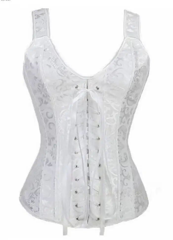 Corset rose pour femmes, bretelles, haut bustier Sexy, gilet, fermeture éclair, Lingerie, grande taille, gothique, victorien, Burlesque, Halloween, noir