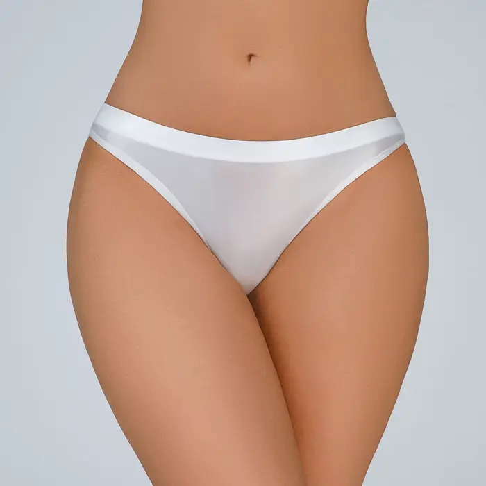 Culotte Brillante Transparente Polyester Femme String Taille Basse Décoration Appliques Occasions Spéciales Séduction Subtile