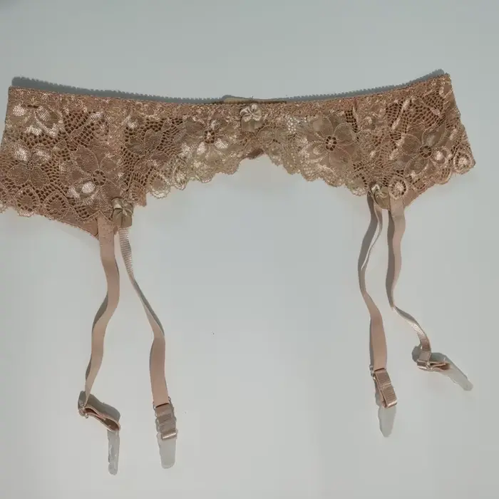 Retro kvetinová čipka nastaviteľný podväzkový držiak pre ženy, tri rady späť klipy, nízky pás, spodná bielizeň, spodná bielizeň z Brev