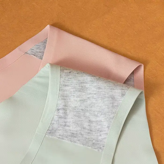 Culotte sans couture en coton et soie glacée pour femmes, sous-vêtement taille moyenne confortable et élégant, lingerie féminine pour occasions spéciales