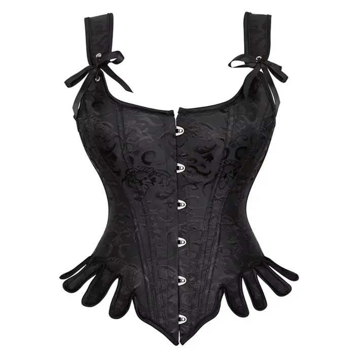 Bustier Vintage à Broderie pour Femmes Occasions Spéciales Steampunk Mode Élégante Corset Polyester