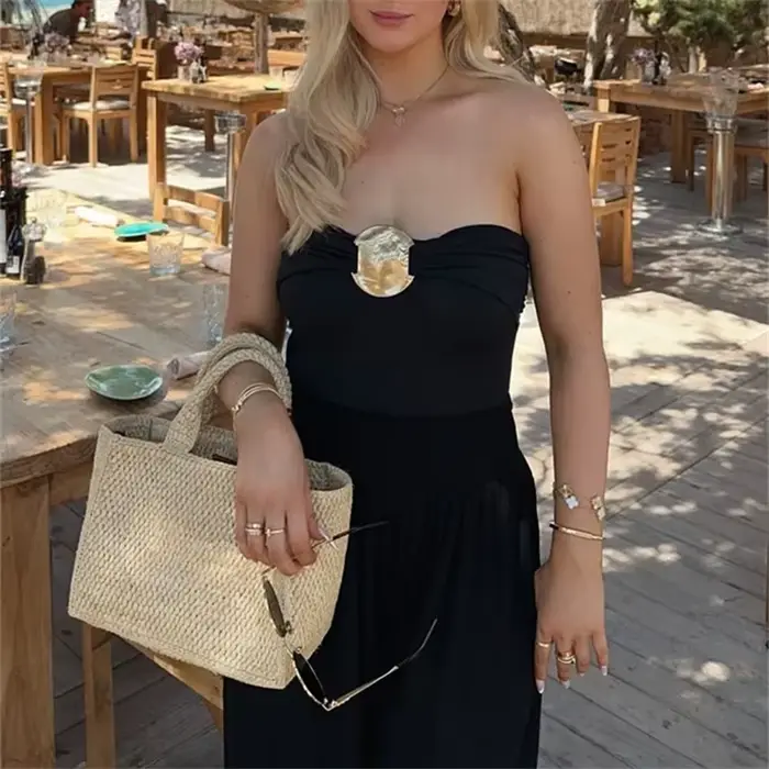 MUJER 2025 Dámske extrémne body bez ramien Sexy body pre ženy čierne telo jeden kus oblečenie Sexy spodná bielizeň Bodysuits žena