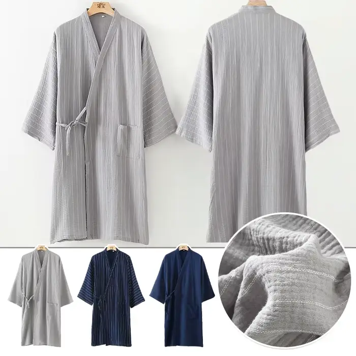 Tradičné japonské samurajské kimono z čistej bavlny pre mužov