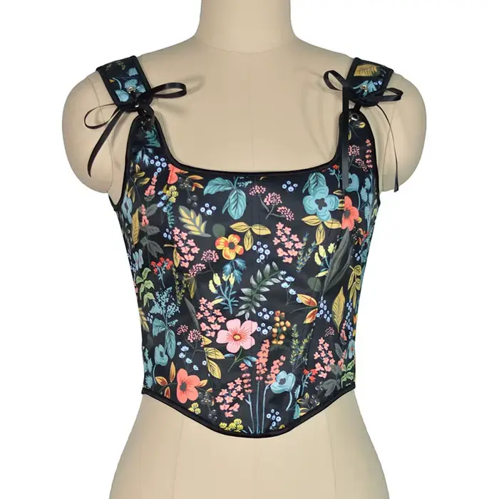 Bustiers vintage sur le buste pour femmes, corset abdominal, crops push-up, os du corps, rassembleme