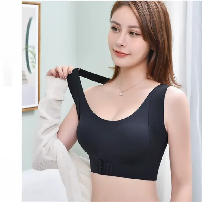 Soutien-gorge correcteur de posture pour femmes sans couture push up élégant pour tous les jours et le sport
