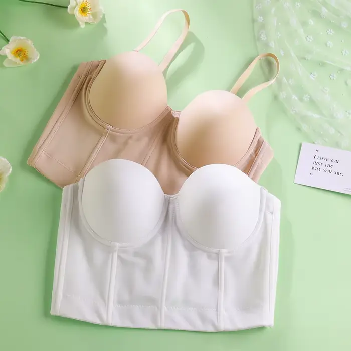 Sexy dámska podprsenka, jeden kus, polovica šálky, pletená z polyesteru, akrylu a nylonu, s kosticami a háčikom a okom, elegantná pre všetky príležitosti