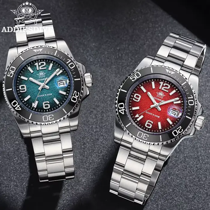 ADDIESDIVE 2025 Nové pánske potápačské hodinky 41mm quartzové náramkové
