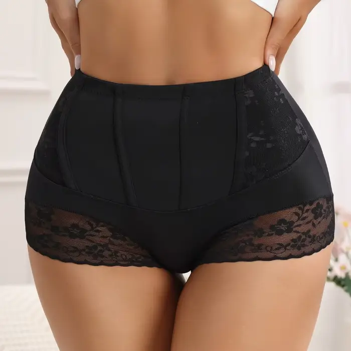 Giczi femmes Sexy dentelle jambe façonnage culotte Shapewear minceur taille haute sous-vêtements ven