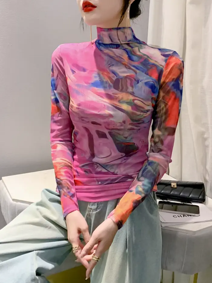 Pull féerique en maille tricotée polyester élasthanne pour femmes junior style fairycore automne-hiver